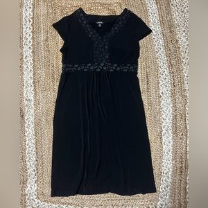 George black v neck dress